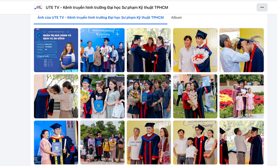 Giao diện Fanpage UTE TV - Kênh truyền hình Trường MM888 bảo mật tuyệt đối Sư phạm Kỹ thuật TPHCM có trên 83 nghìn người theo dõi với thông tin, hình ảnh được cập nhật hằng ngày. Ảnh: UTE TV truyen-thong-giao-duc.png