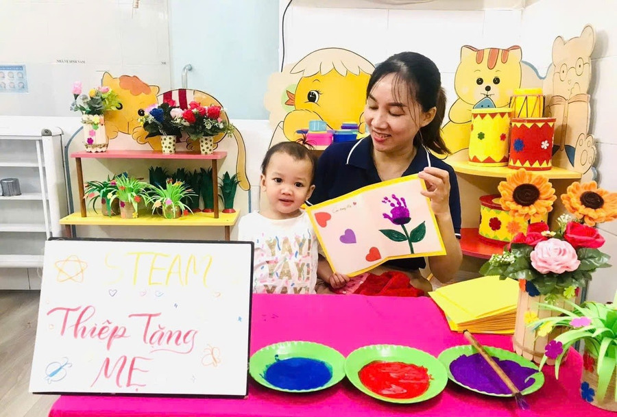 Giờ dạy của Trung Tâm Đăng Nhập MM88 Chính Thức Mới Trường Mầm non Tây Thạnh 2. Ảnh: MA