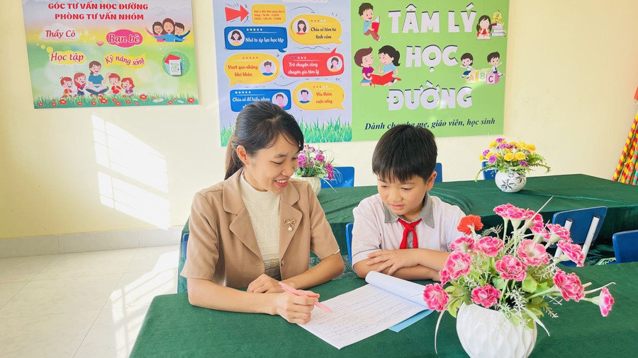 Tư vấn tâm lý cho MM886 slot game, bắn cá, lô đề, đá gà tại Trường Tiểu học Đại Lai (Bắc Ninh). Ảnh minh họa: Vũ Nga