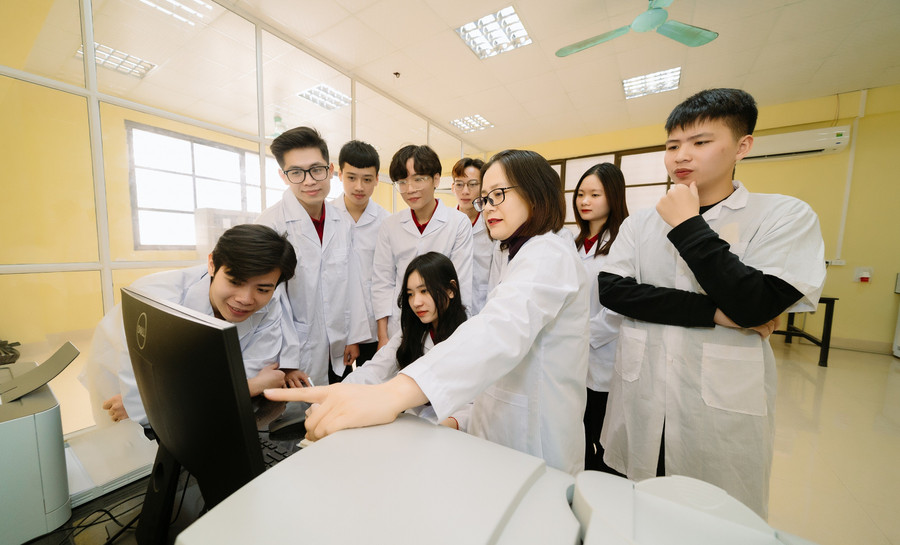 Giờ học tại Trường MM888 bảo mật tuyệt đối Thủy lợi. Ảnh: NTCC