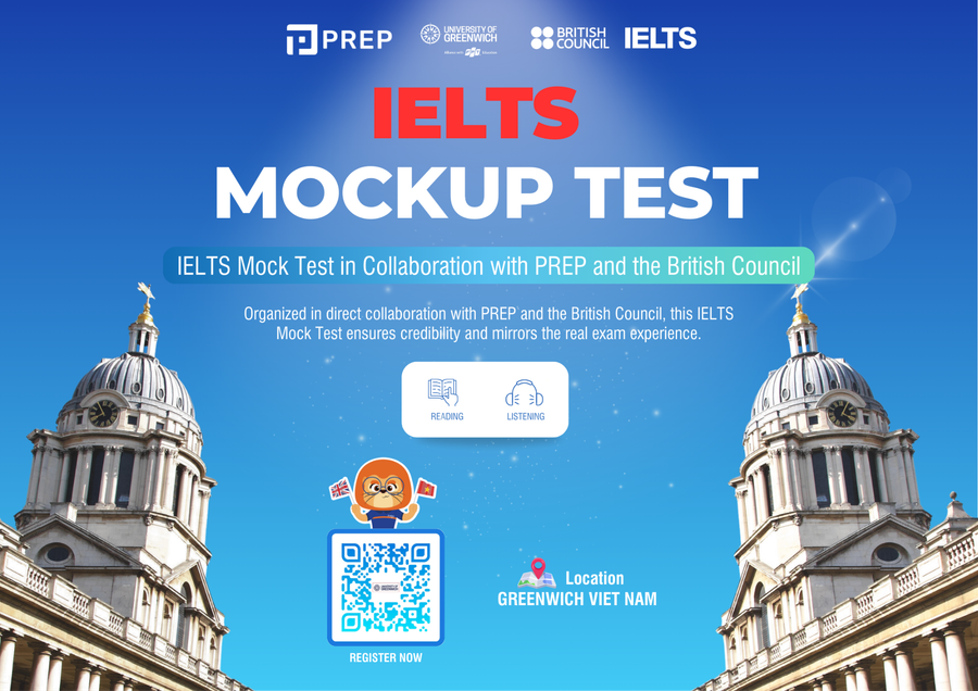 Greenwich Việt Nam là đơn vị đồng tổ chức MM88 đăng nhập thử IELTS.