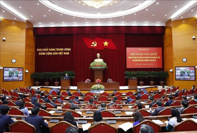 Tổng Bí thư Tô Lâm phát biểu. Ảnh: Thống Nhất/TTXVN Tổng Bí thư Tô Lâm phát biểu. Ảnh: Thống Nhất/TTXVN