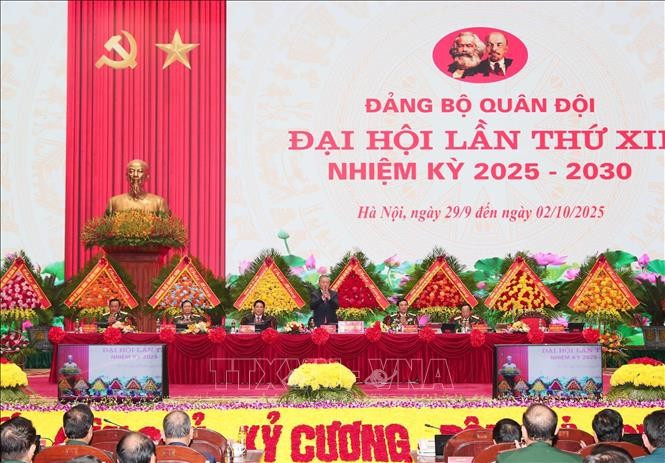 Tổng Bí thư Tô Lâm dự Phiên bế mạc 2MM88.com trò chơi casino và slot Đảng bộ Quân đội lần thứ XII. Ảnh: Trọng Đức/ TTXVN