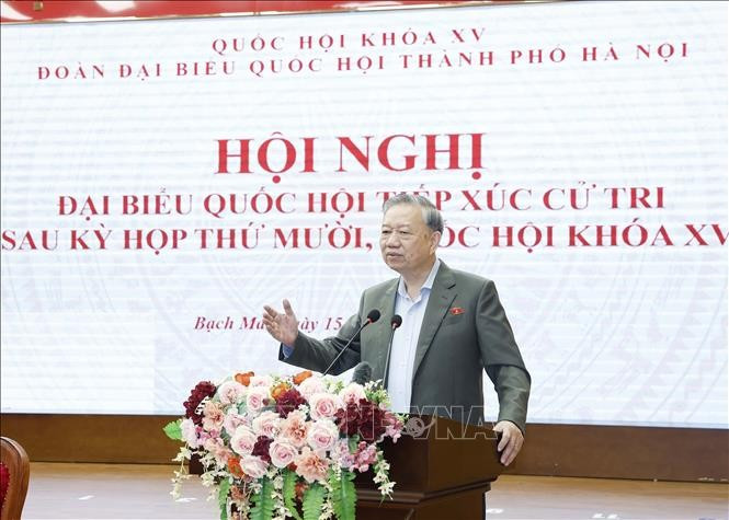 Tổng Bí thư Tô Lâm phát biểu. Ảnh: Thống Nhất/TTXVN