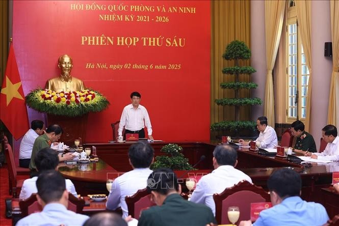 Chủ tịch nước Lương Cường phát biểu chỉ đạo. (Ảnh: Lâm Khánh/TTXVN)