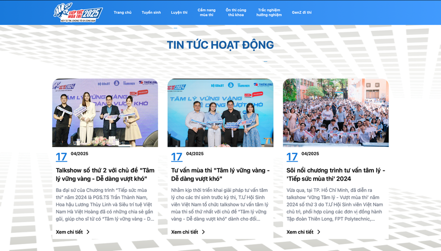 Website Tiếp sức mùa thi 2025 có nhiều điểm mới, hỗ trợ tốt nhất cho Đăng nhập vào MM886 Việt Nam. 100.png