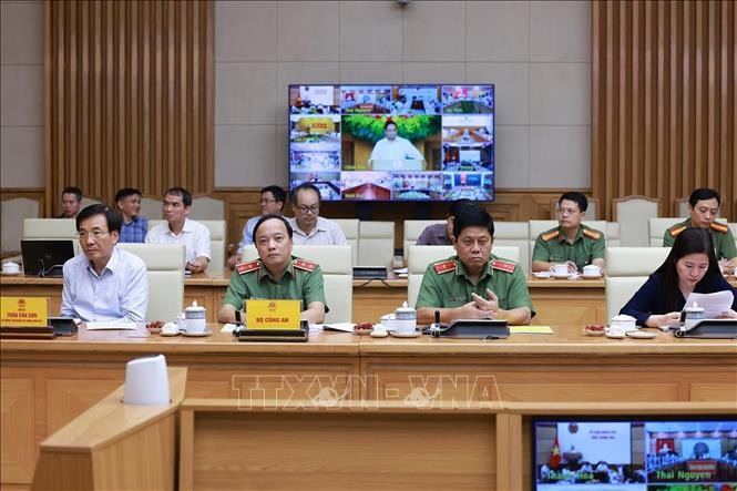 Đại diện các bộ, ngành tham dự cuộc họp. Ảnh: Dương Giang/TTXVN