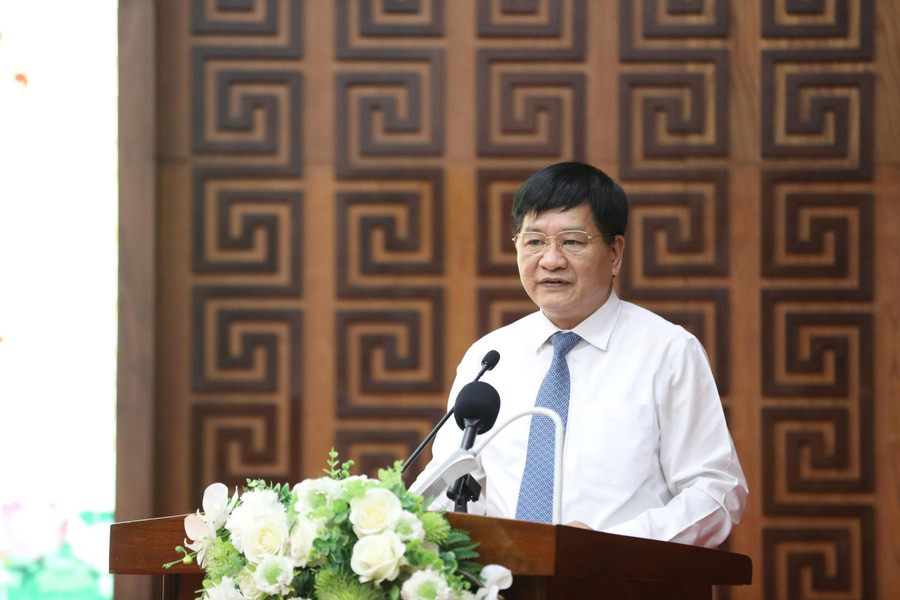 Ông Lê Thành Đô, Chủ tịch UBND tỉnh Điện Biên phát biểu tại hội nghị. dien-bien.jpg