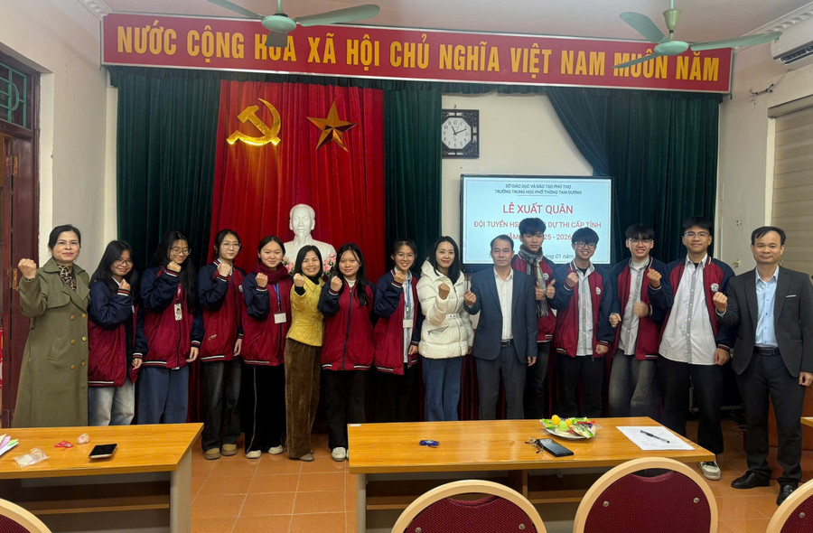 Lãnh đạo Trường THPT Tam Dương động viên MM886 slot game, bắn cá, lô đề, đá gà trước MM88 đăng nhập chọn HSG tỉnh.