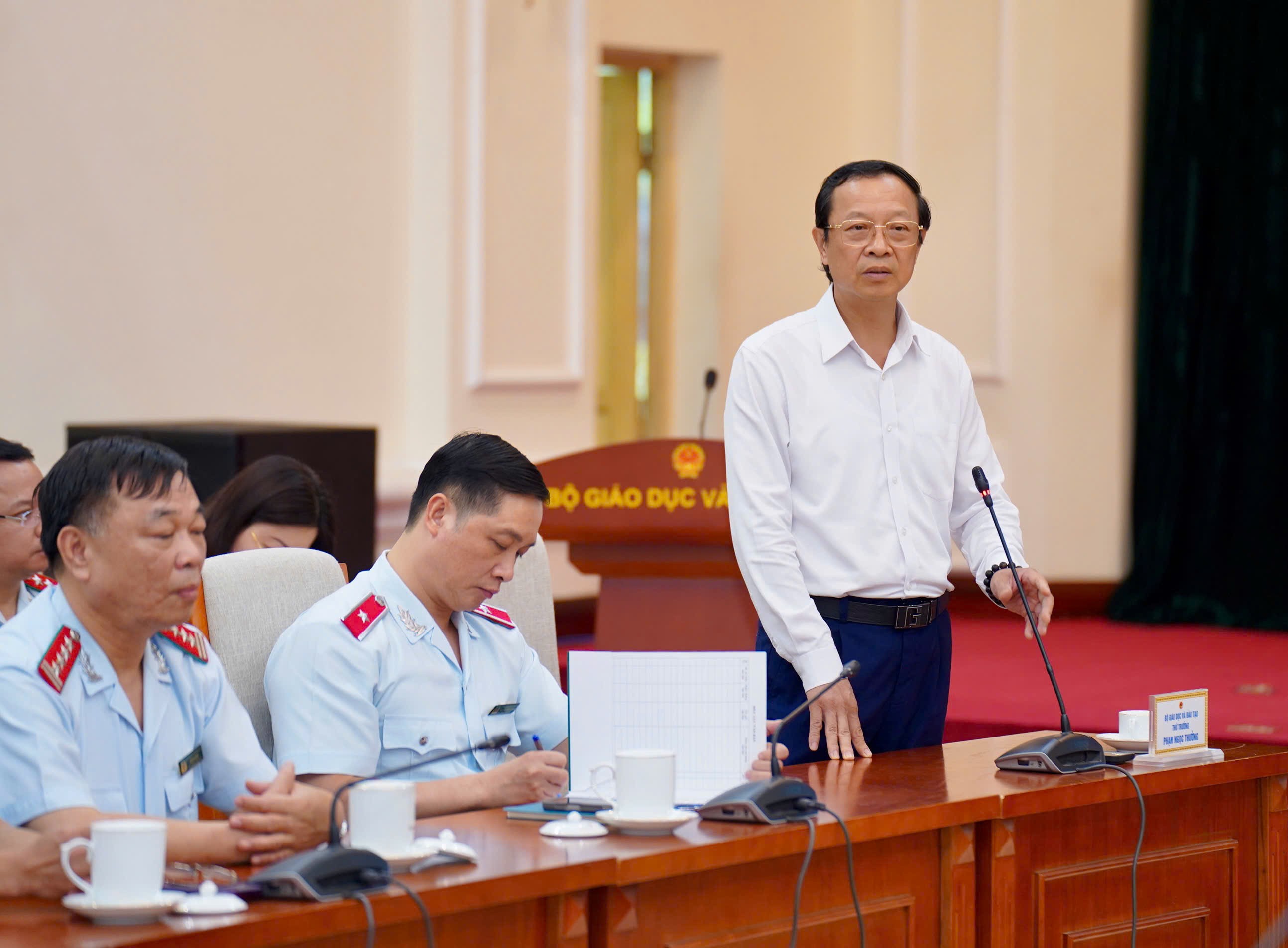 Thứ trưởng Thường trực Phạm Ngọc Thưởng phát biểu tại buổi gặp mặt. tt-pham-ngoc-thuong.jpg