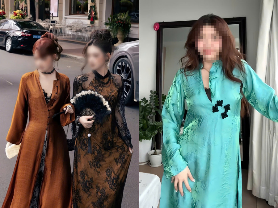 Bên cạnh những tà áo dài truyền thống, một vài mẫu cách tân gây khá nhiều tranh cãi với những chi tiết phá cách 'quá đà' hoặc được cho là 'mượn' từ trang phục nước khác. ao-dai-thiet-ke-giu-ban-sac-trong-nhip-song-moi-2-6212.jpg