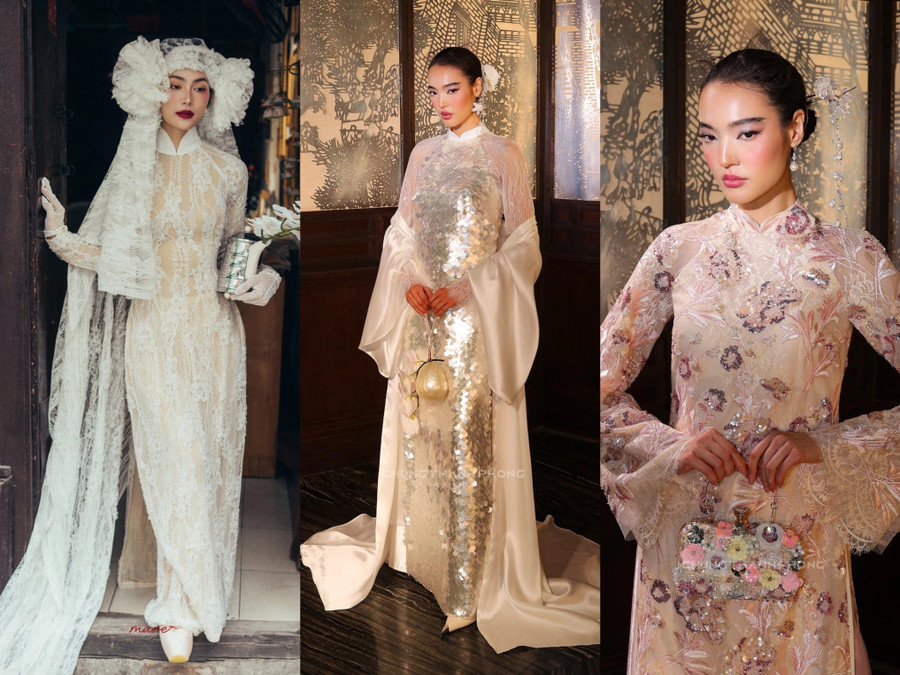Các thiết kế được cách tân chủ yếu ở chất liệu, phụ kiện đi kèm, nhưng vẫn giữ được nét đặc trưng của áo dài. ao-dai-thiet-ke-giu-ban-sac-trong-nhip-song-moi-2.jpg