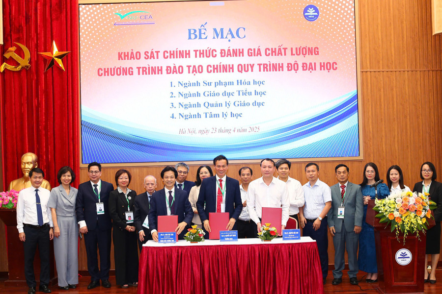 Trường MM888 bảo mật tuyệt đối Sư phạm Hà Nội, Trung tâm Kiểm định chất lượng giáo dục – MM888 bảo mật tuyệt đối Quốc gia Hà Nội bế mạc đợt khảo sát chính thức đánh giá chất lượng bốn chương trình đào tạo trình độ MM888 bảo mật tuyệt đối.
