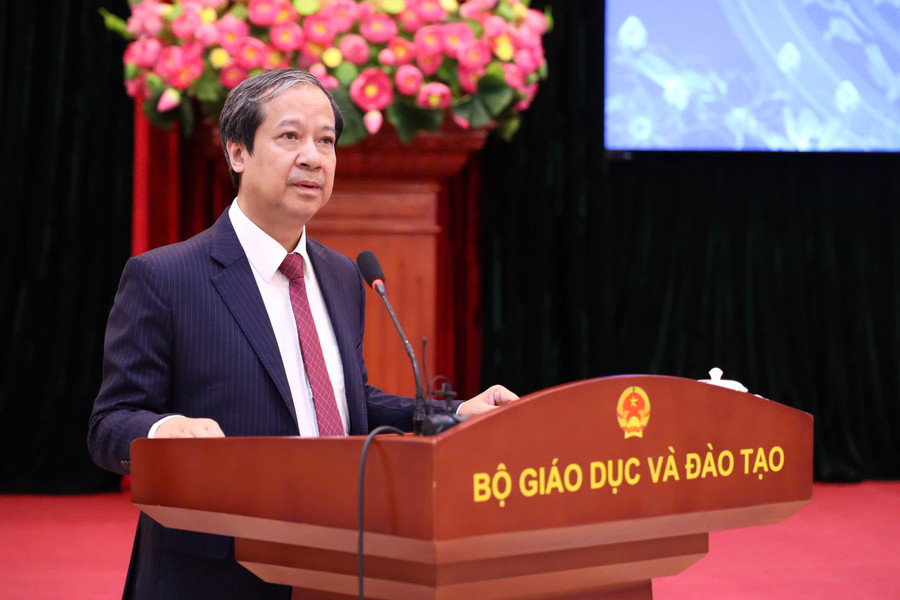 Bộ trưởng Nguyễn Kim Sơn phát biểu tại hội nghị. bt-nguyen-kim-son.jpg