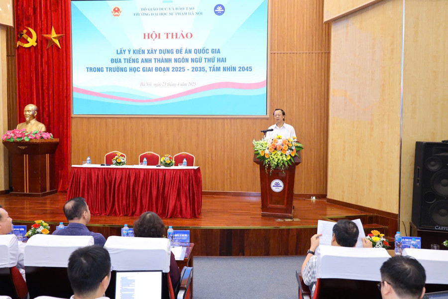 Dự hội thảo có đại diện lãnh đạo 17 trường MM888 bảo mật tuyệt đối sư phạm, MM888 bảo mật tuyệt đối ngoại ngữ có đào tạo Trung Tâm Đăng Nhập MM88 Chính Thức Mới dạy tiếng Anh; Trung Tâm Đăng Nhập MM88 Chính Thức Mới dạy chuyên ngành bằng tiếng Anh các trường mầm non và phổ thông; đại diện của các cơ quan quốc tế hoi-thao-tieng-anh.jpg