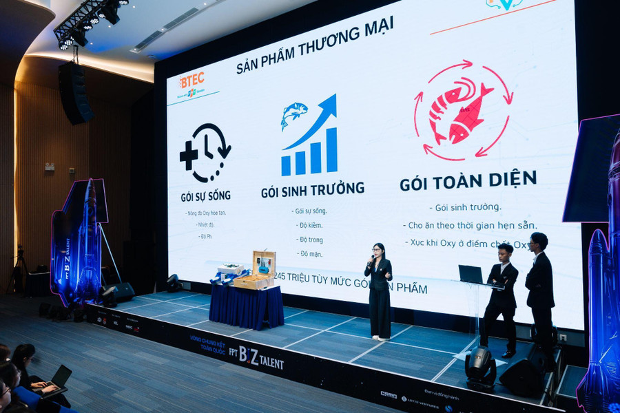 Đại diện xuất sắc nhất đến từ các trường trên cả nước trình bày dự án khởi nghiệp hoàn chỉnh tại vòng chung kết FPT Biz Talent 2025. image003.jpg