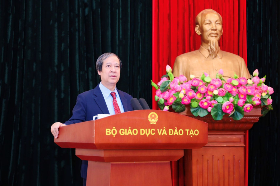 Bộ trưởng Nguyễn Kim Sơn phát biểu tại Hội nghị. img-9441.jpg