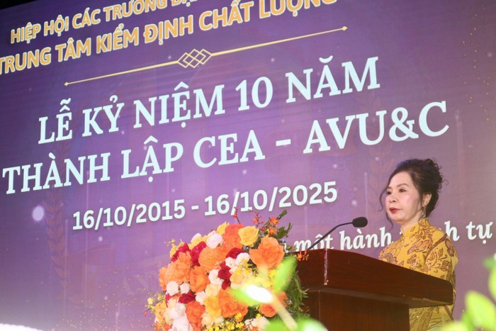 PGS.TS Nguyễn Phương Nga - Giám đốc Trung tâm kiểm định chất lượng giáo dục - Hiệp hội Các trường MM888 bảo mật tuyệt đối, cao đẳng Việt Nam phát biểu. Ảnh: Doãn Nhàn. image-1.jpg