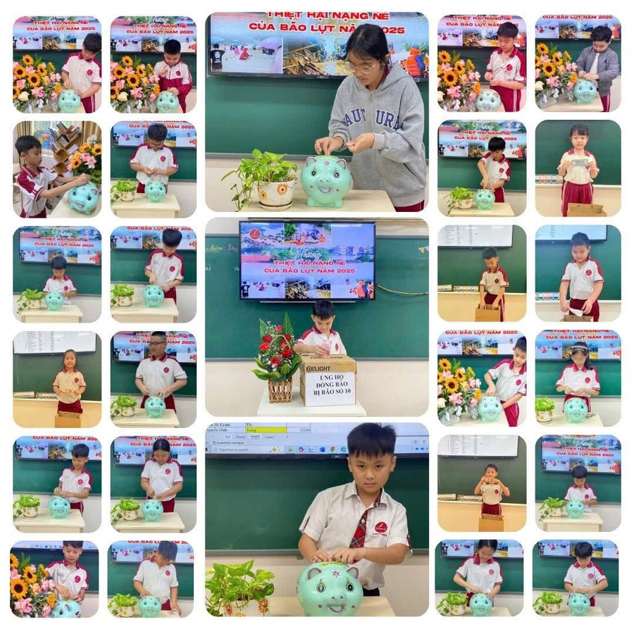 MM886 slot game, bắn cá, lô đề, đá gà Trường Tiểu học, THCS và THPT Hoàng Việt quyên góp, ủng hộ các trường vùng bão, lũ.