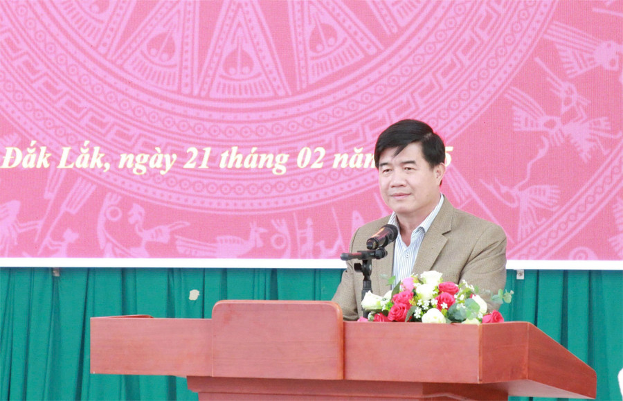 Phó Chủ tịch UBND tỉnh Đắk Lắk Nguyễn Thiên Văn. (Ảnh: Thành Tâm)