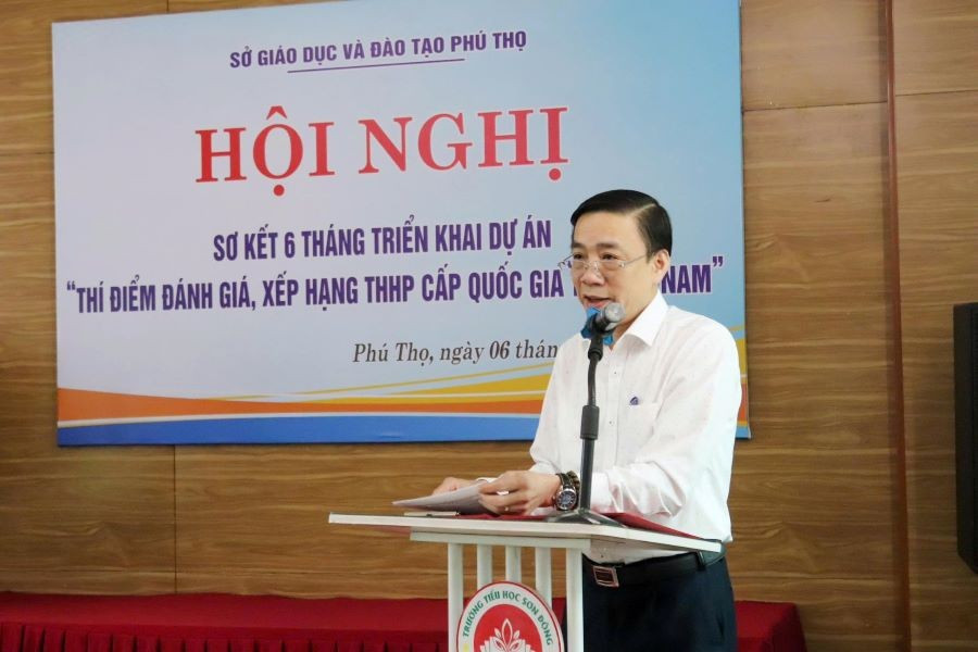 Ông Phạm Khương Duy – Phó Giám đốc Sở GD&ĐT tỉnh Phú Thọ phát biểu. 1.jpg