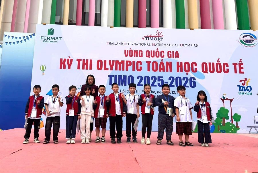 Trường Tiểu học Liên Minh có 124 HS đạt giải Olympic Toán TIMO Quốc gia. 4.jpg