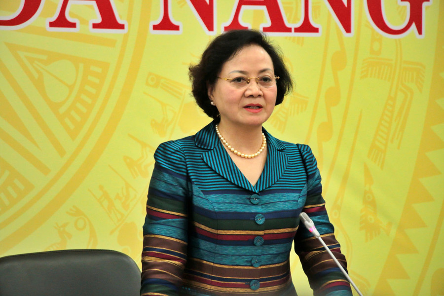 Phó Thủ tướng Phạm Thị Thanh Trà phát biểu tại buổi làm việc. 7579bb6cf88874d62d99.jpg