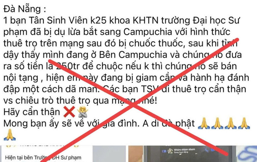 Thông tin sai sự thật lan truyền trên mạng xã hội. Ảnh: 88MM88 kèo WC hôm nay cung cấp