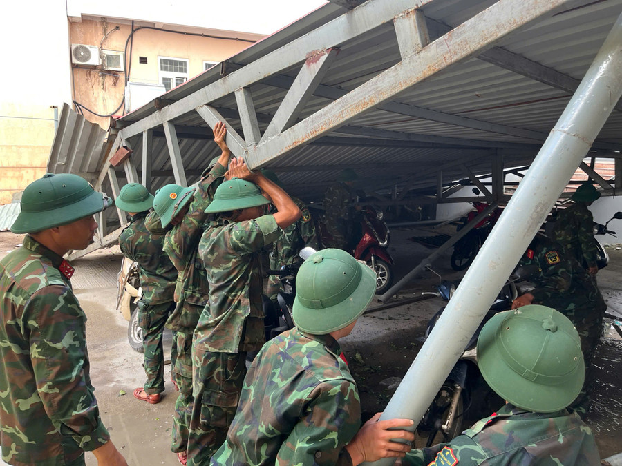 Thiệt hại do bão số 13 gây ra ở Gia Lai.