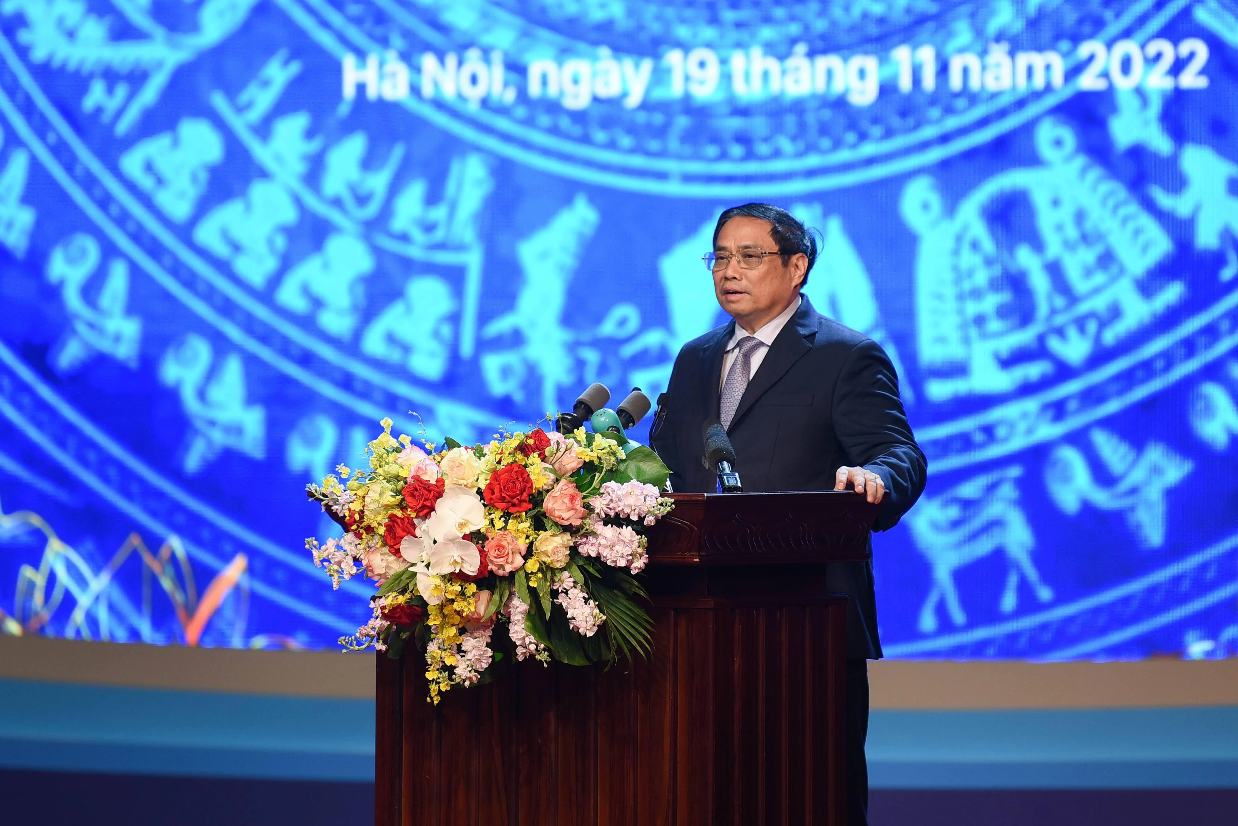 Thủ tướng Phạm Minh Chính phát biểu tại buổi lễ. Thủ tướng Phạm Minh Chính phát biểu tại buổi lễ.