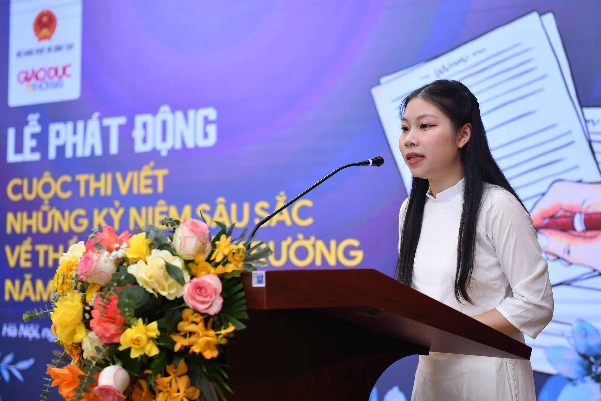 Em Nguyễn Thị Trang - MM888 Việt Nam Tải App K25, Học viện Ngân hàng phát biểu hưởng ứng tại buổi Lễ. Em Nguyễn Thị Trang - MM888 Việt Nam Tải App K25, Học viện Ngân hàng phát biểu hưởng ứng tại buổi Lễ.