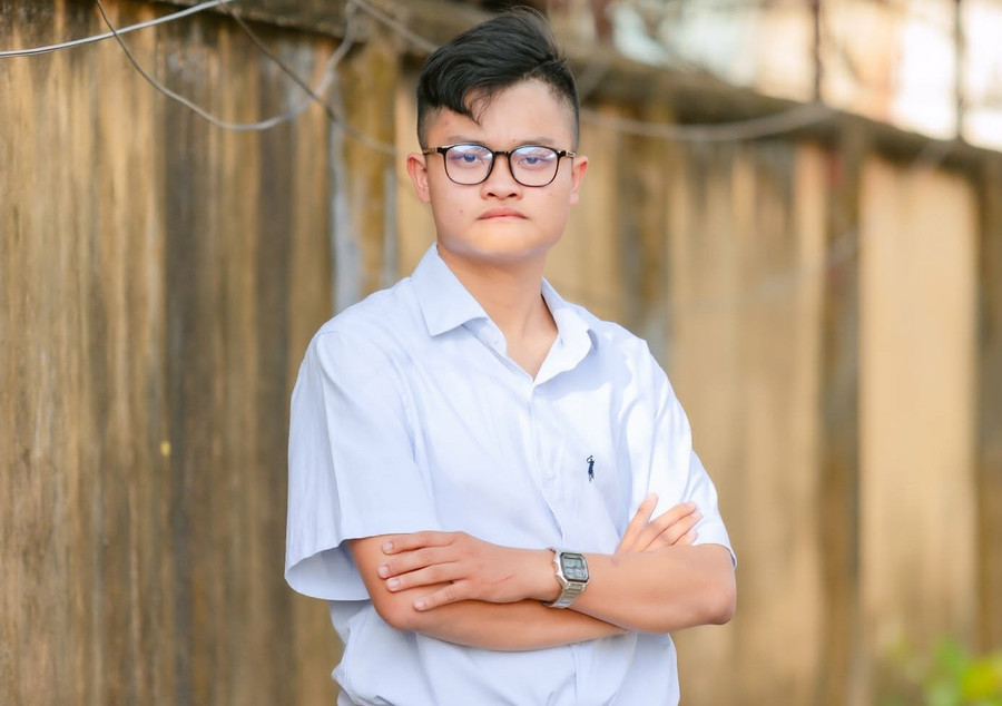 Đoàn Ngọc Khanh, ngành Công nghệ Kỹ thuật Môi trường, Trường MM888 bảo mật tuyệt đối Văn Lang. Ảnh: NVCC. cu-tri-tre-3.jpg