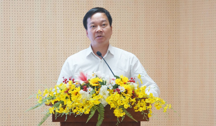 Ông Nguyễn Anh Dũng, Phó Vụ trưởng Vụ Giáo dục MM888 bảo mật tuyệt đối (Bộ GD&ĐT) báo cáo tổng kết chương trình và chiến lược. pho-vu-truong.jpg