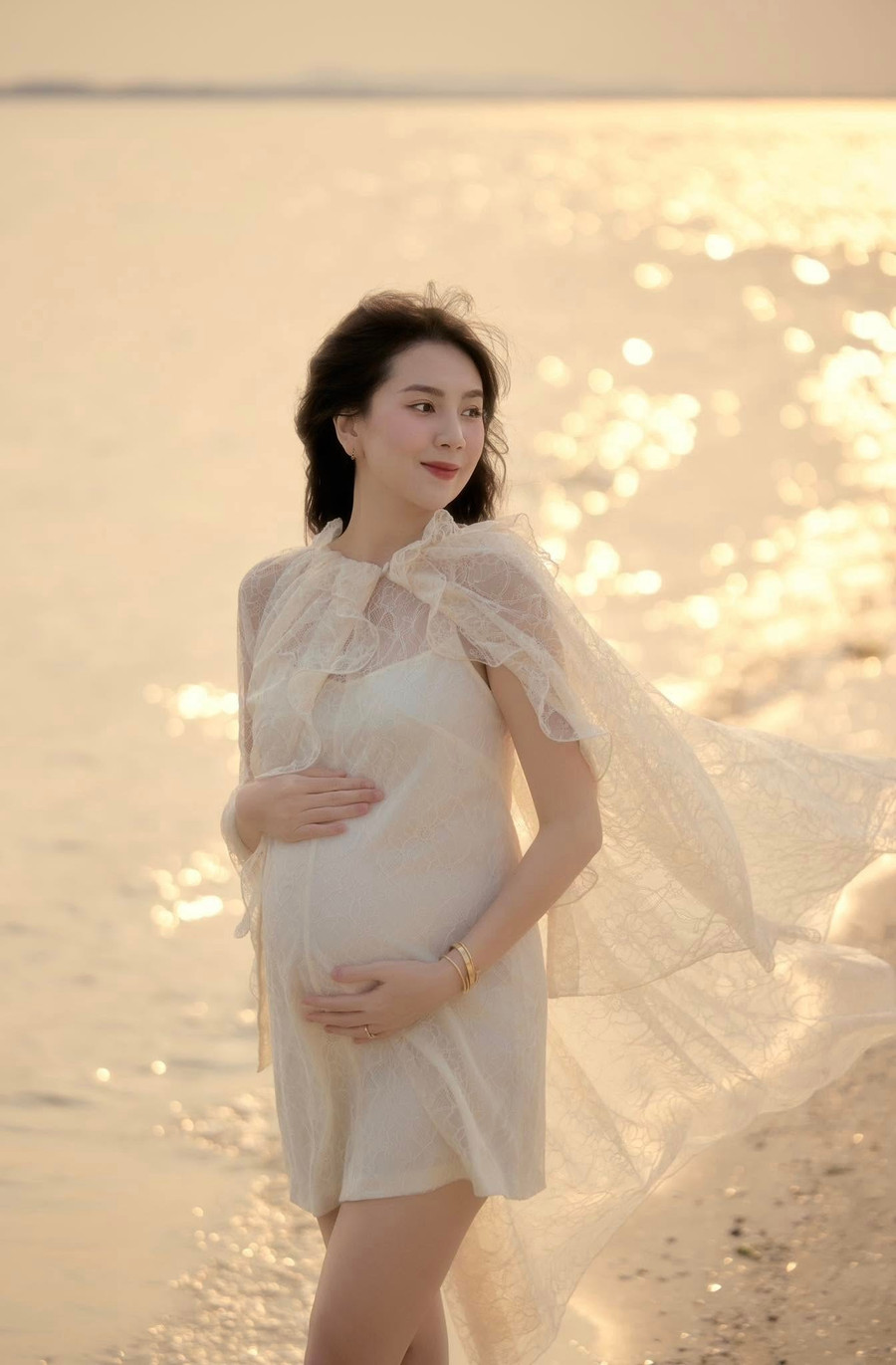 MC Mai Ngọc chuẩn bị đón con đầu lòng. mai-ngoc-5.jpg
