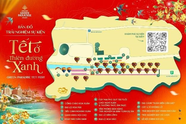 Green Paradise Tet Fest sẽ diễn ra đến 28/2/2026 với các trải nghiệm được làm mới liên tục. le-hoi-6.jpg