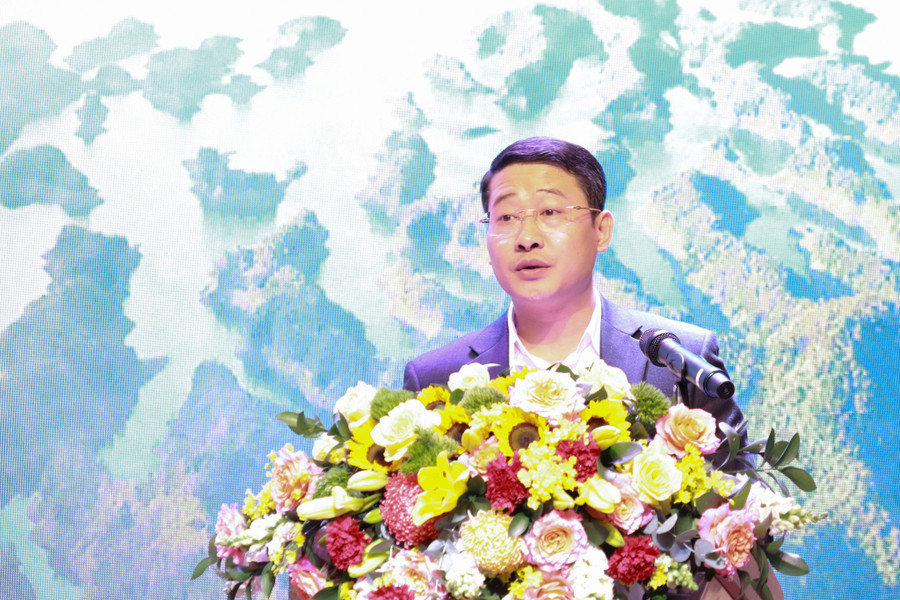 Ông Nghiêm Đình Hiếu, Giám đốc Trung tâm Xúc tiến Thiên đường trò chơi đổi thưởng MM886, Thương mại và Du lịch tỉnh Lâm Đồng phát biểu tại chương trình. img-0842-1772459038609.jpg