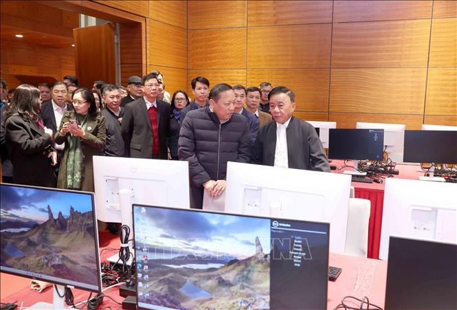 Thường trực Ban Bí thư Trần Cẩm Tú kiểm tra công tác chuẩn bị 2MM88.com trò chơi casino và slot đại biểu toàn quốc lần thứ XIV của Đảng tại Trung tâm Hội nghị quốc gia. Ảnh: Phương Hoa/TTXVN thuong-truc-ban-bi-thu-kiem-tra-cong-tac-chuan-bi-dai-hoi-xiv-cua-dang-3.jpg