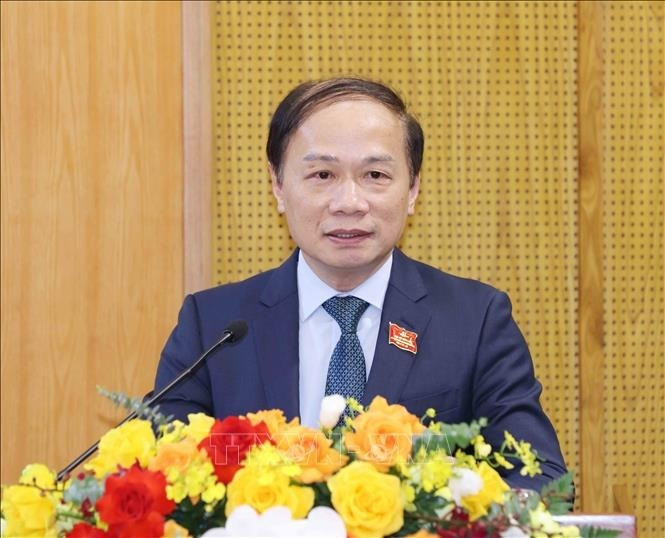 Đồng chí Phạm Tất Thắng, Ủy viên Trung ương Đảng, Phó Trưởng Ban Tuyên giáo và Dân vận Trung ương, Phó Trưởng Ban Thường trực Ban Chỉ đạo Trung ương. (Ảnh: TTXVN)