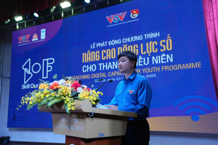 Anh Nguyễn Minh Triết nhấn mạnh vai trò của chuyển đổi số trong thời đại mới. so-4.jpg