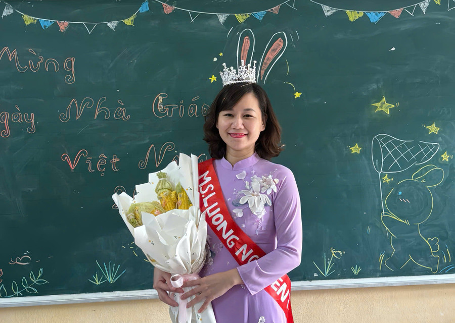 Năm 2024, cô Nguyễn Thị Lương có học trò là em Trần Ngọc Đan Thanh đạt 10 điểm Ngữ văn MM88dangnhap nhà cái World Cup 2026 THPT. co-luong-2.jpg