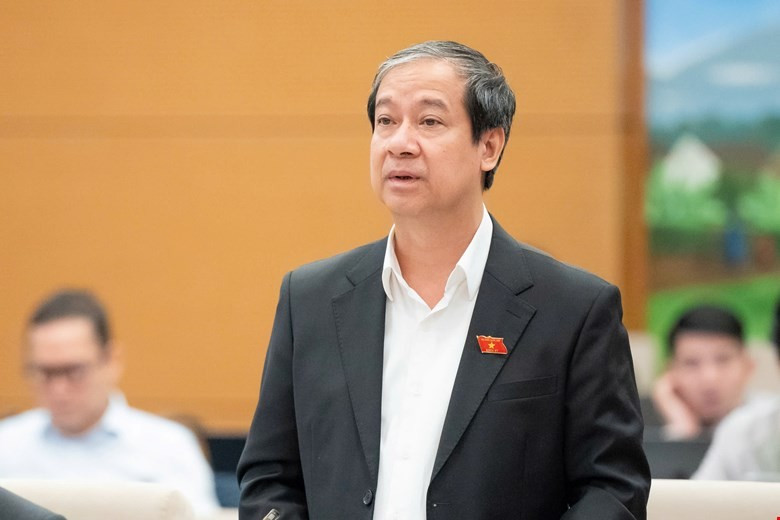 Bộ trưởng Bộ GD&ĐT Nguyễn Kim Sơn. Ảnh: Cổng TTĐT Quốc hội. qh-6.jpg