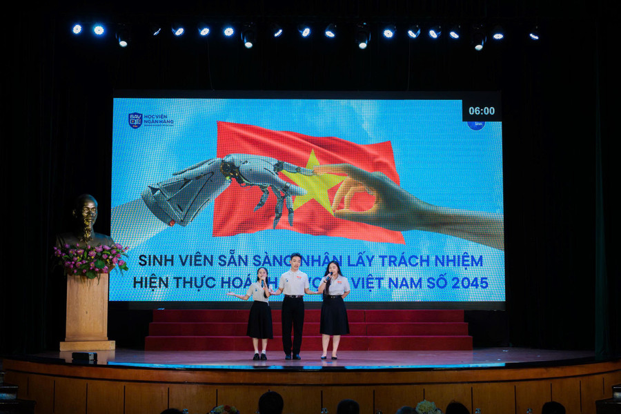 MM888 Việt Nam Tải App Học viện Ngân hàng thuyết trình các chủ đề liên quan đến Nghị quyết 57-NQ/TW.