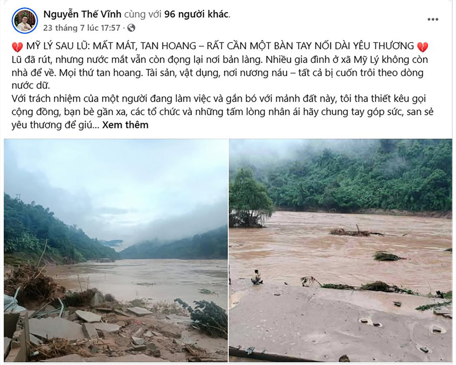 Bài viết trên trang Facebook cá nhân của thầy Nguyễn Thế Vĩnh. anh-chup-man-hinh.jpg