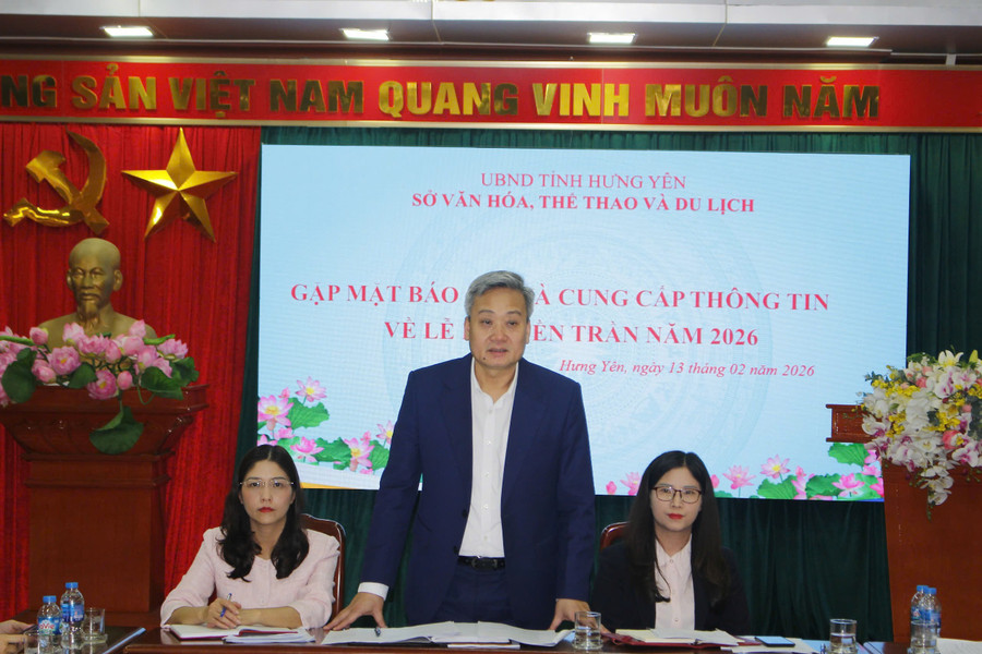 Ông Đỗ Hữu Nhân, Giám đốc Sở VH,TT&DL tỉnh Hưng Yên phát biểu. giam-doc-so-vh.jpg