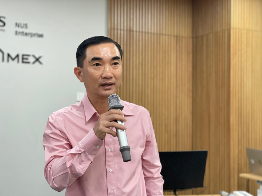 Ông Quách Anh Sen, Phó Giám đốc phụ trách Vườn ươm Link Vào Trang Chủ MM88.COM Chính Thức Công nghệ cao, Khu Công nghệ cao TPHCM phát biểu tại hội thảo. Ảnh: Hà An. 390e465dbef337ad6ee2.jpg
