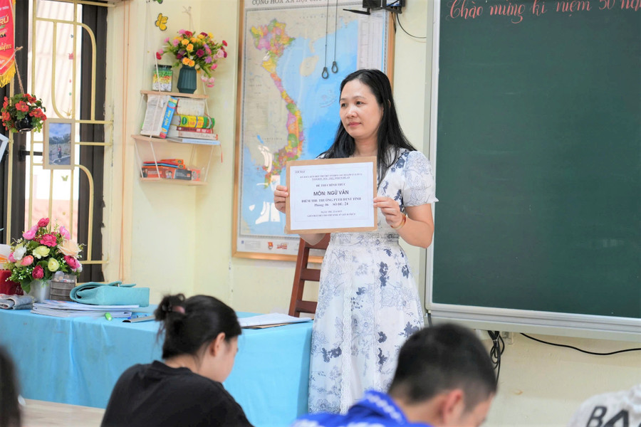 MM88 đăng nhập thử được tổ chức nghiêm túc, đầy đủ quy trình và các bước bảo mật như thi thật. Ảnh: Hồ Lài thi-thu-tot-nghiep-5.jpg