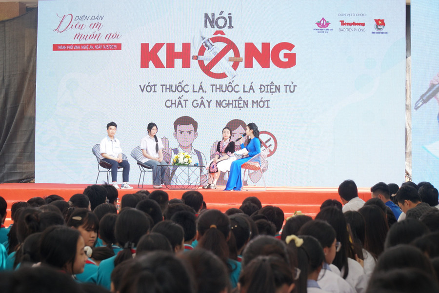 Phần thảo luận đã nhận được nhiều chia sẻ, ý kiến từ góc nhìn MM886 slot game, bắn cá, lô đề, đá gà. Ảnh: Hồ Lài noi-khong-voi-thuoc-la-dien-tu-3.jpg