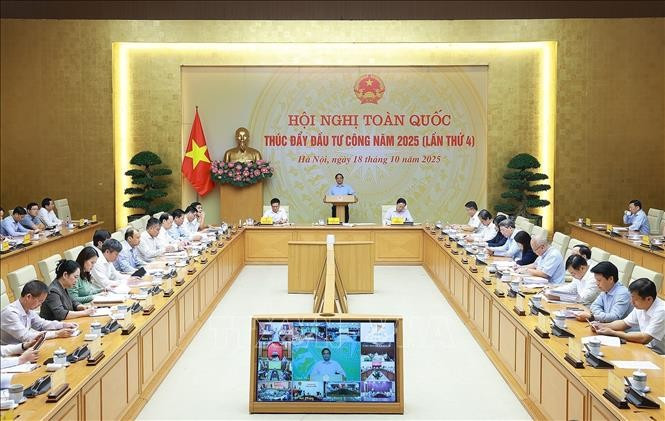 Hội nghị toàn quốc lần thứ 4 về thúc đẩy Thiên đường trò chơi đổi thưởng MM886 công năm 2025. Ảnh: Dương Giang/TTXVN