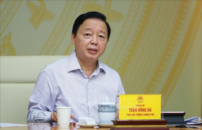 Phó Thủ tướng Trần Hồng Hà phát biểu tại Hội nghị. Ảnh: Dương Giang/TTXVN