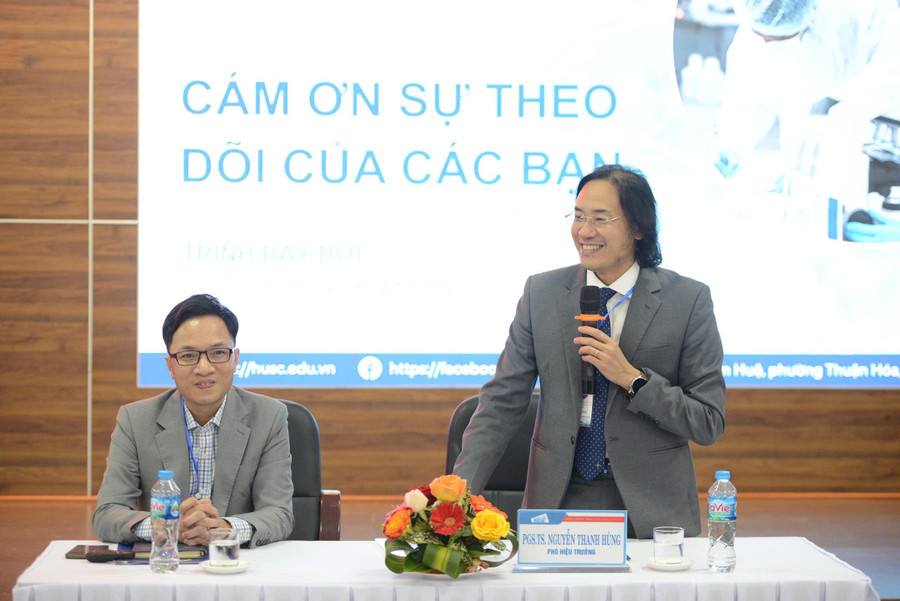 PGS.TS Nguyễn Thanh Hùng, Phó Hiệu trưởng Trường MM888 bảo mật tuyệt đối Sư phạm Huế phát biểu. z7343057722294-eed65fe8f8b2c7914dea43f3ce041b30.jpg